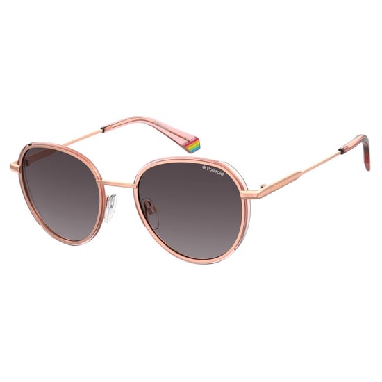 Polaroid Sonnenbrille aus Metall in Roségold - Image 1