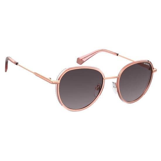Polaroid Sonnenbrille aus Metall in Roségold - Image 3