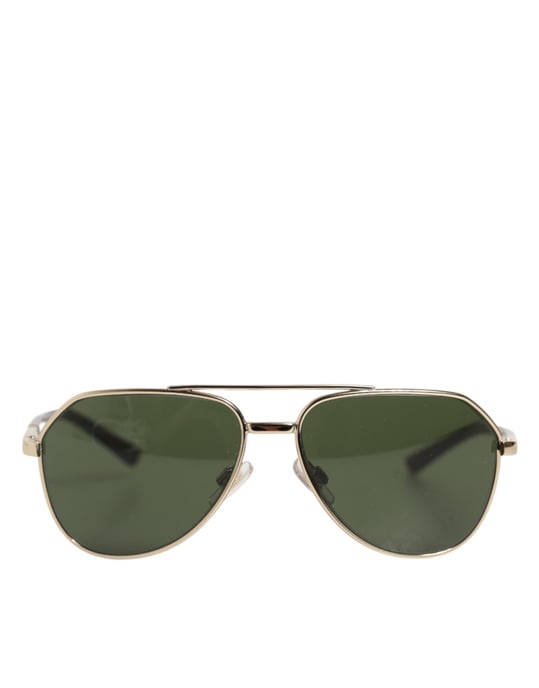 DG2125 Silberner Rahmen Aviator Sonnenbrille - Image 1