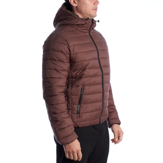 Männer gepolsterte Jacke mit Kapuze US40127020 - Image 3
