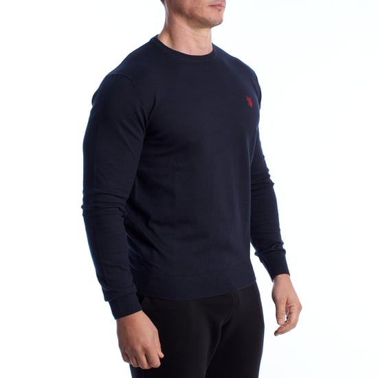 Herren Rundhals Strickpullover US40173038 - Image 4