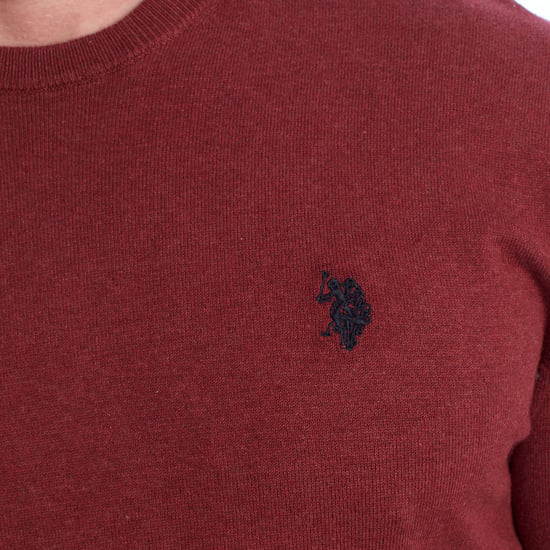 Herren Strickpullover mit Rundhalsausschnitt US40173035 - Image 2