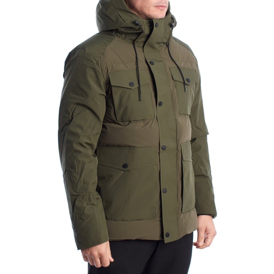Herren gefütterte Parkajacke mit Kapuze US40127016 - Image 3