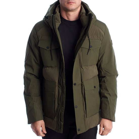 Herren gefütterte Parkajacke mit Kapuze US40127016 - Image 6