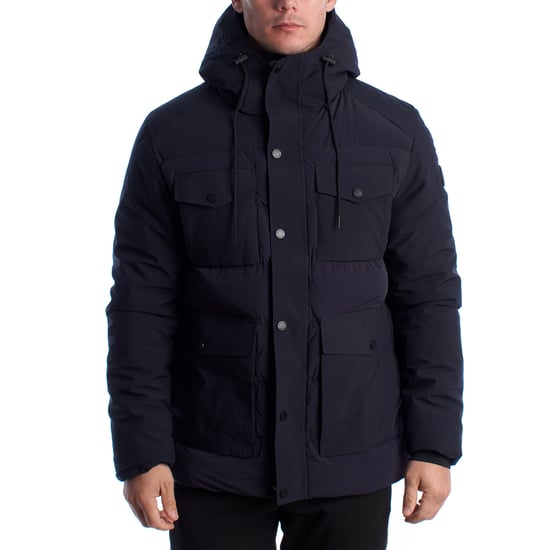 Herren gepolsterte Parka-Jacke mit Kapuze US40127016 - Image 1