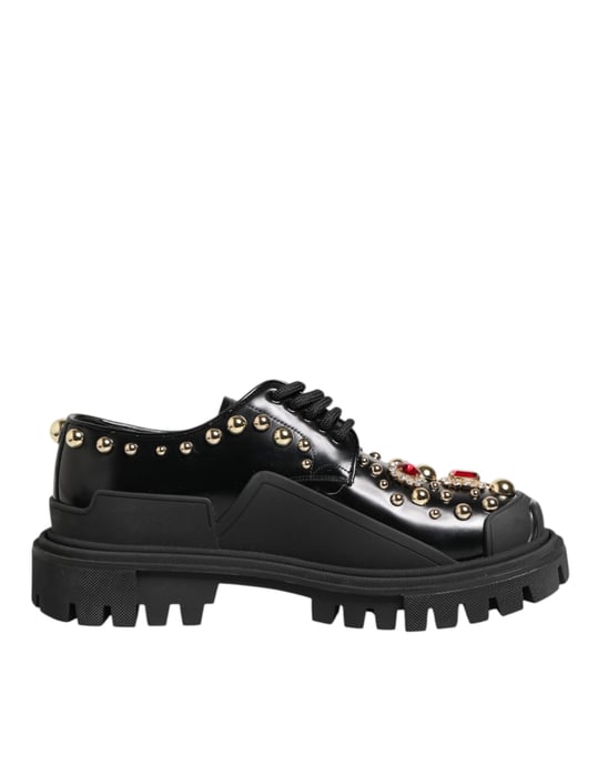 Nietenbesetzte Leder-Oxfords - Image 1