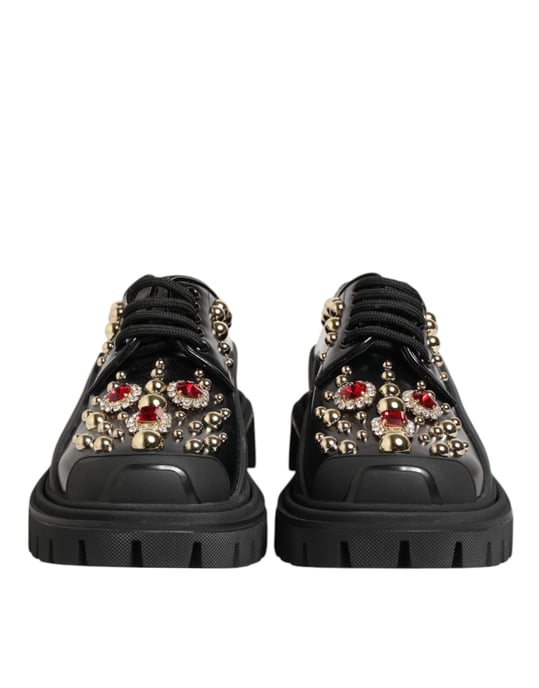 Nietenbesetzte Leder-Oxfords - Image 4