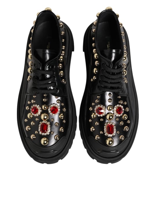 Nietenbesetzte Leder-Oxfords - Image 5