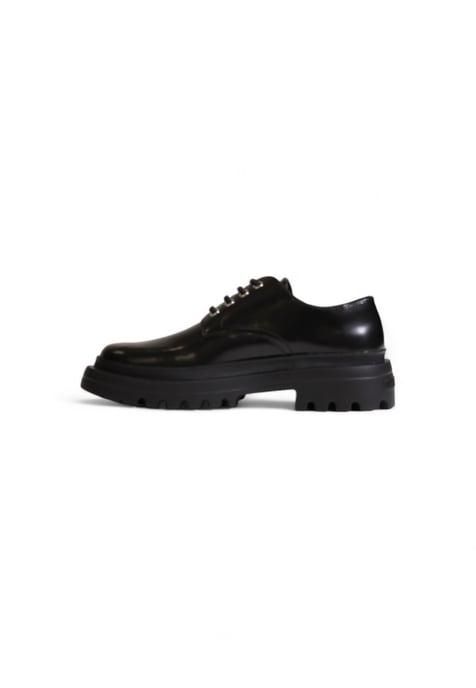 Schnür-Oxford-Schuhe Schwarz Lackleder - Image 2