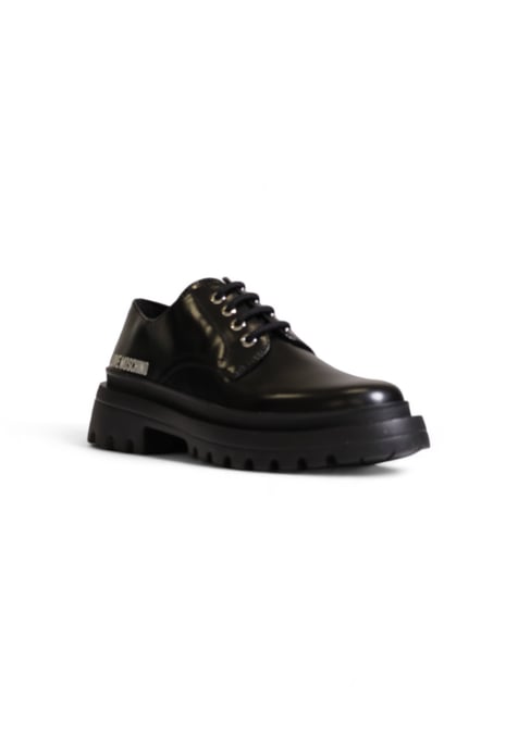 Schnür-Oxford-Schuhe Schwarz Lackleder - Image 3
