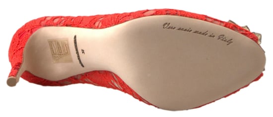 Spitzen Peeptoe Pumps mit hohem Absatz - Image 3