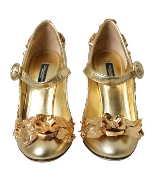 Goldene Mary Jane Pumps im High-Heel-Stil - Image 2