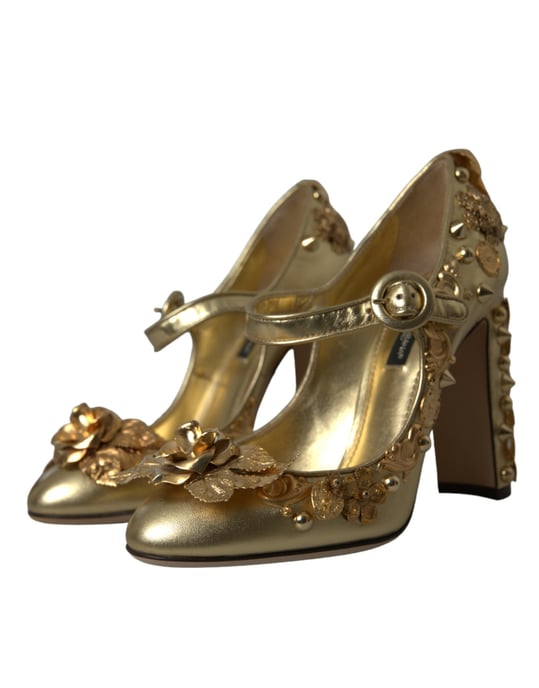 Goldene Mary Jane Pumps im High-Heel-Stil - Image 3