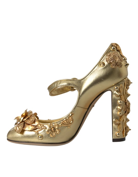Goldene Mary Jane Pumps im High-Heel-Stil - Image 5