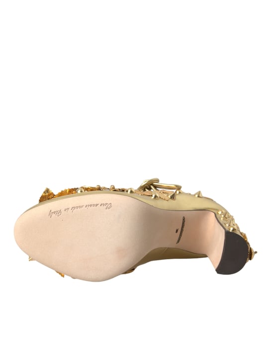 Goldene Mary Jane Pumps im High-Heel-Stil - Image 6