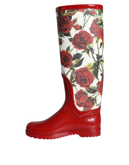 Rosenmuster Hohe Gummistiefel - Image 5