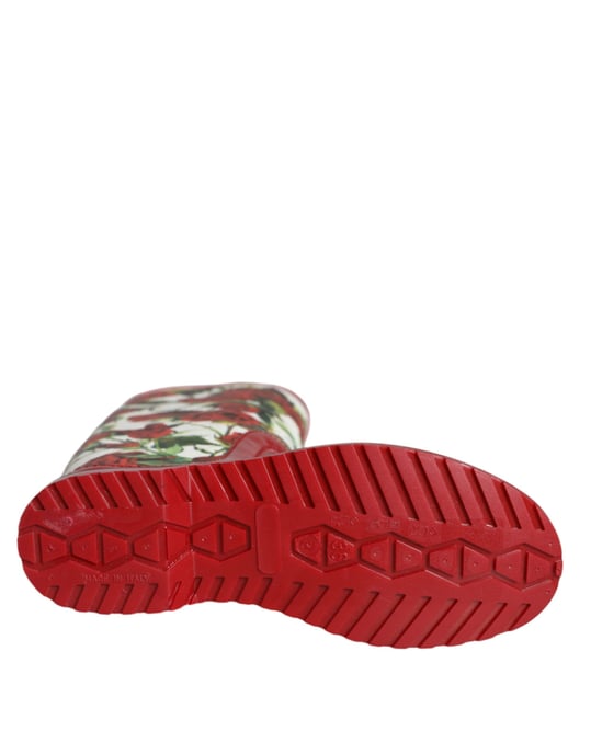 Rosenmuster Hohe Gummistiefel - Image 6