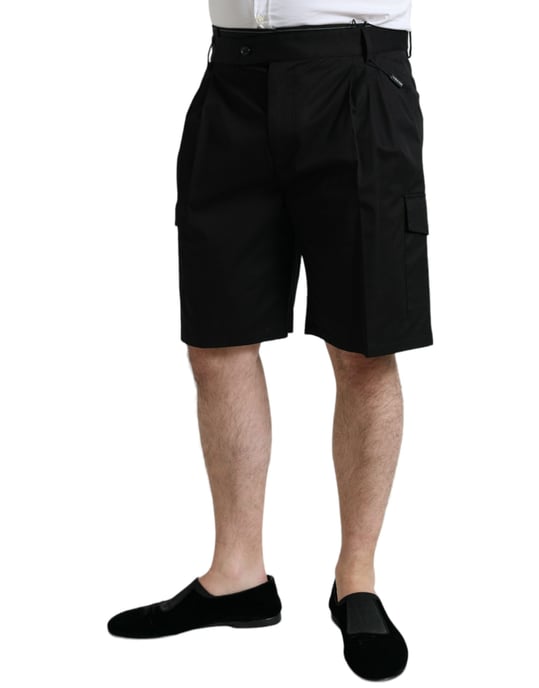 Dolce & Gabbana Falten-Cargo-Shorts - Schwarz - Image 2