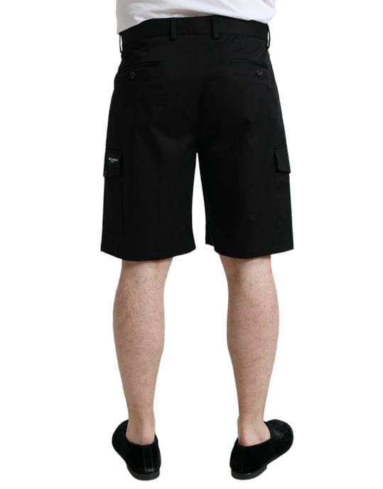 Dolce & Gabbana Falten-Cargo-Shorts - Schwarz - Image 3