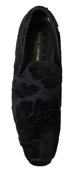 Samtloafer mit floralem Muster - Image 5