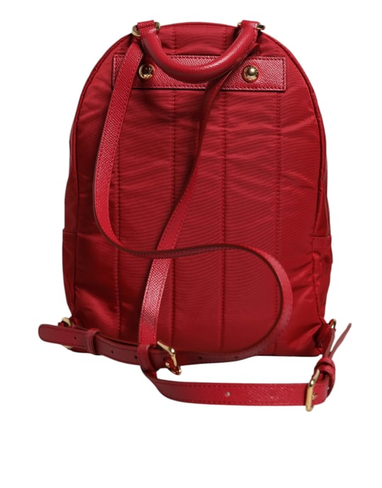Roter #DGFAMILY VULCANO Verzierung Rucksack Tasche - Image 3