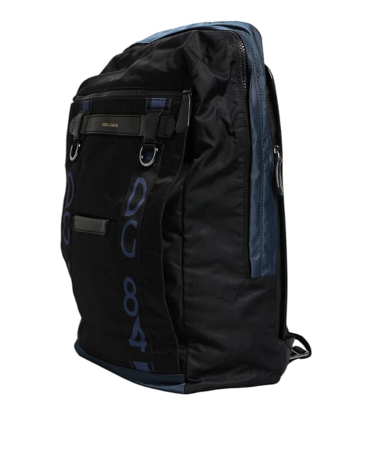 Schwarzer Nylon DG Logo Schulrucksack - Image 2