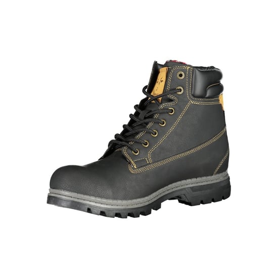 Schwarze Lederstiefel Schnürstil - Image 3