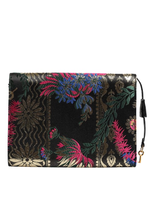 Mehrfarbige Jacquard-Blumen-Dokumentenmappe - Image 3