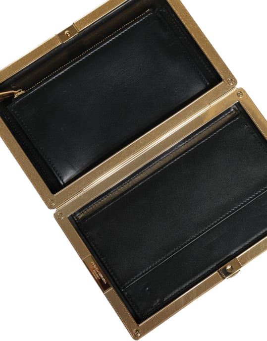 Mehrfarbige Blumen Goldrahmen Clutch Abendtasche - Image 5