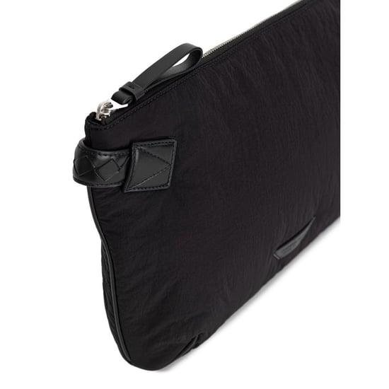 Schwarze Nylon-Clutch Tasche - Image 3