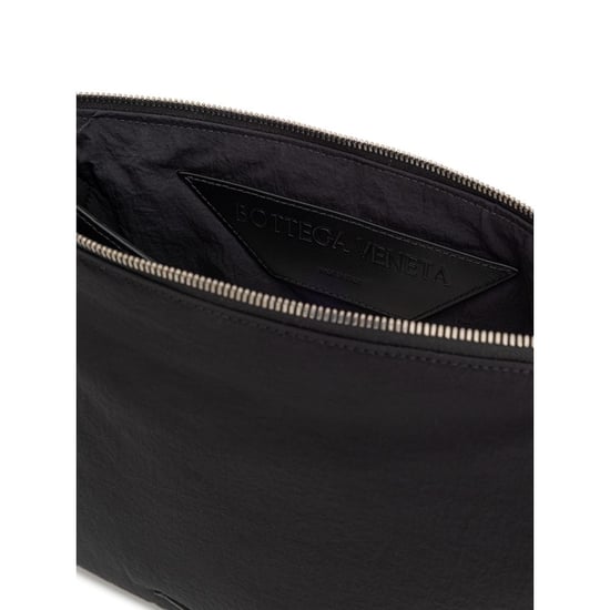 Schwarze Nylon-Clutch Tasche - Image 5