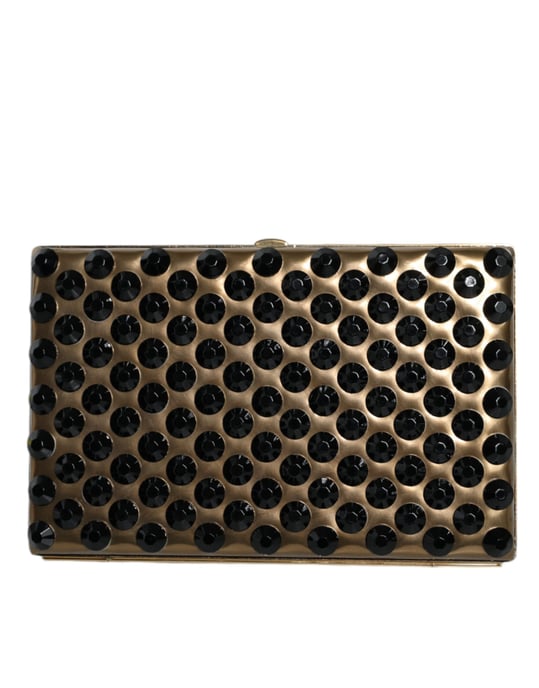 Goldene Kristall-Bifold-Clutch Abendparty Damenhandtasche - Image 1