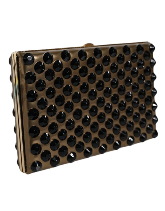 Goldene Kristall-Bifold-Clutch Abendparty Damenhandtasche - Image 2