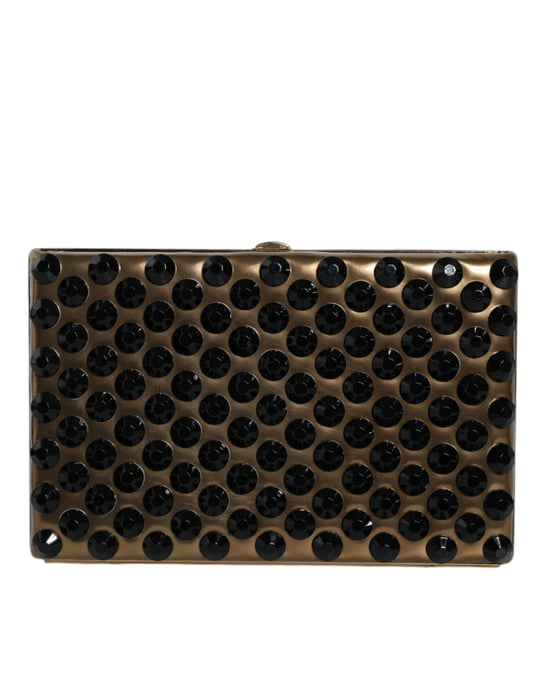 Goldene Kristall-Bifold-Clutch Abendparty Damenhandtasche - Image 3