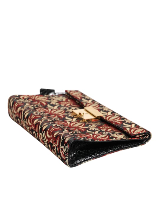 Mehrfarbige Jacquard Blumen Dokumenten Aktentasche - Image 4