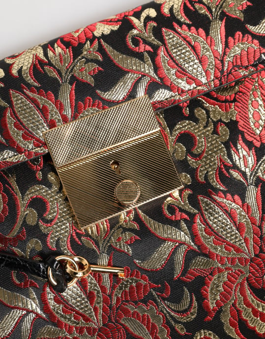 Mehrfarbige Jacquard Blumen Dokumenten Aktentasche - Image 5