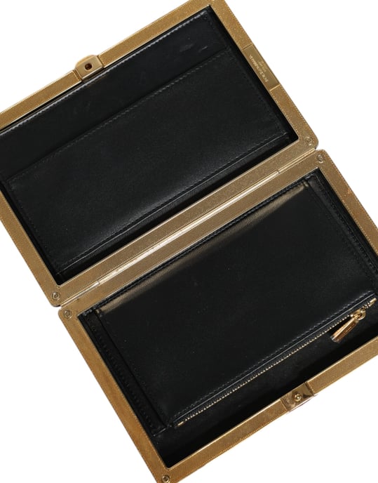 Rote Samt Goldrahmen Clutch Abend Party Tasche - Image 5