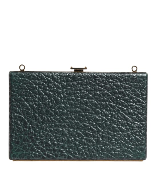 Schwarze Leder Clutch Abend Umhängetasche - Image 3