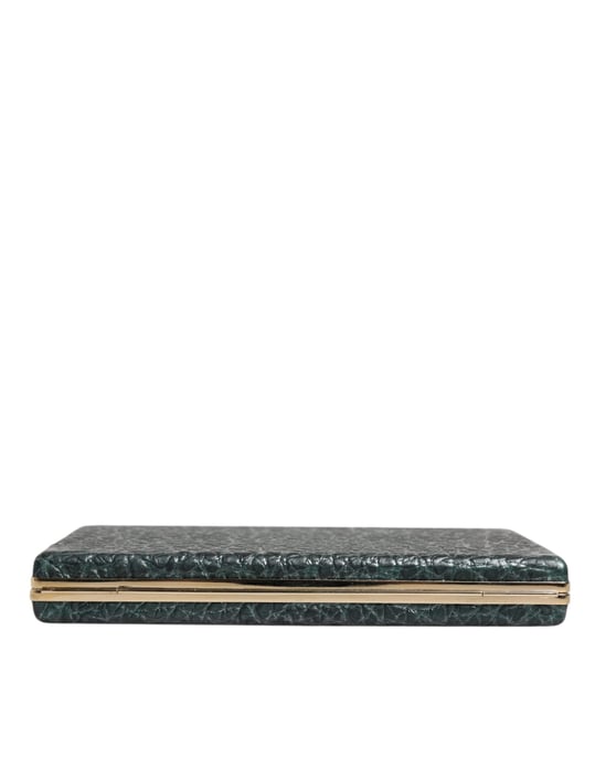 Schwarze Leder Clutch Abend Umhängetasche - Image 5