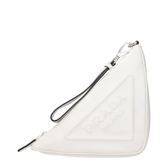 Weiße Leder-Clutch - Image 1