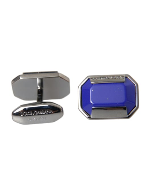 Silberne Messing-Pin-Crystal-Cufflinks - Image 3