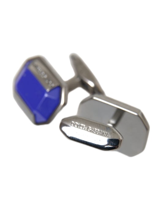 Silberne Messing-Pin-Crystal-Cufflinks - Image 4