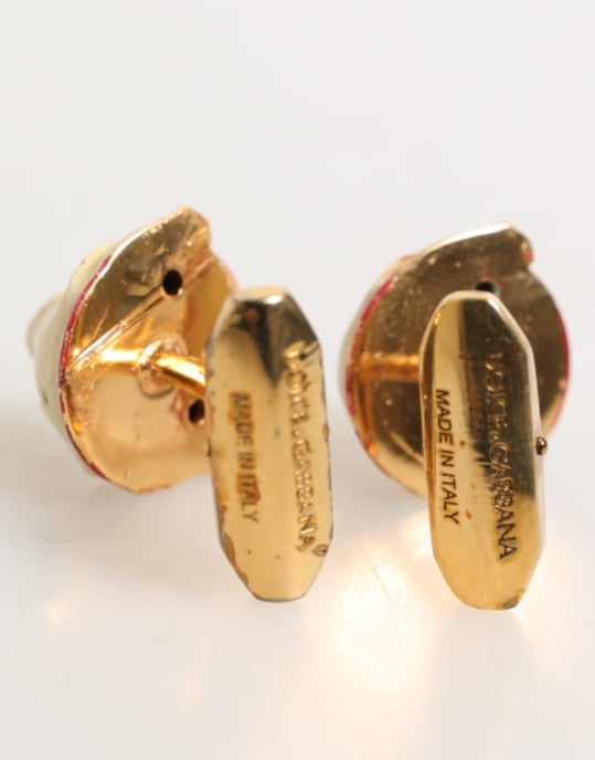 Brass Gold Tone Dog Puppy Men's Accessories Cufflink - Image 4