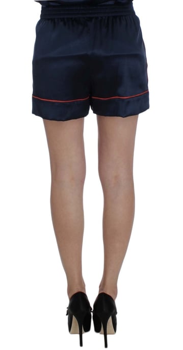 Seiden-Shorts mit orangefarbenem Besatz - Image 3