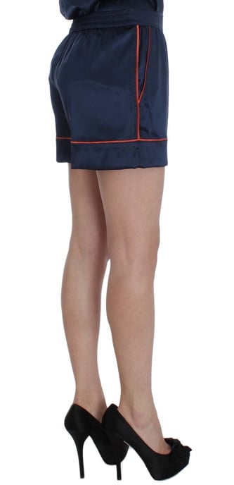 Seiden-Shorts mit orangefarbenem Besatz - Image 4