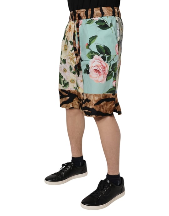 Blumen Tierdruck Shorts - Image 3