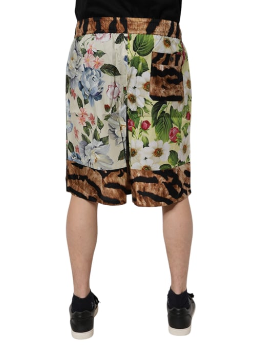 Blumen Tierdruck Shorts - Image 4