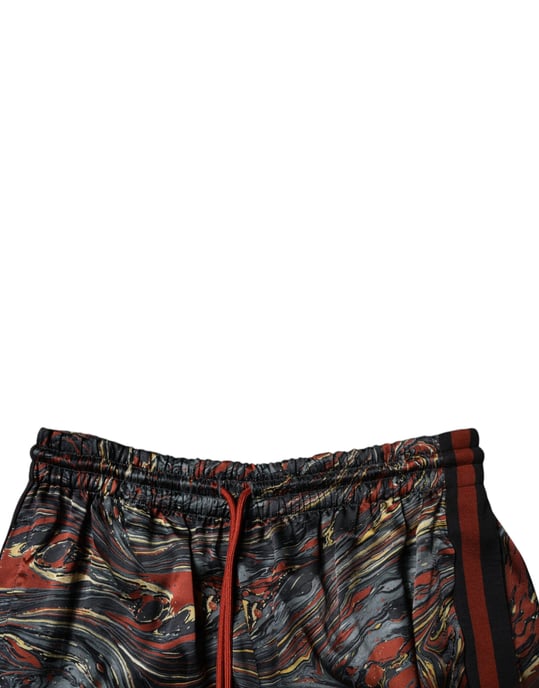 Marmorierter Print mit Kordelzug-Shorts - Image 5