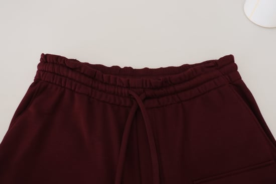 Fleece Shorts Burgunder Cargo Shorts - Image 5