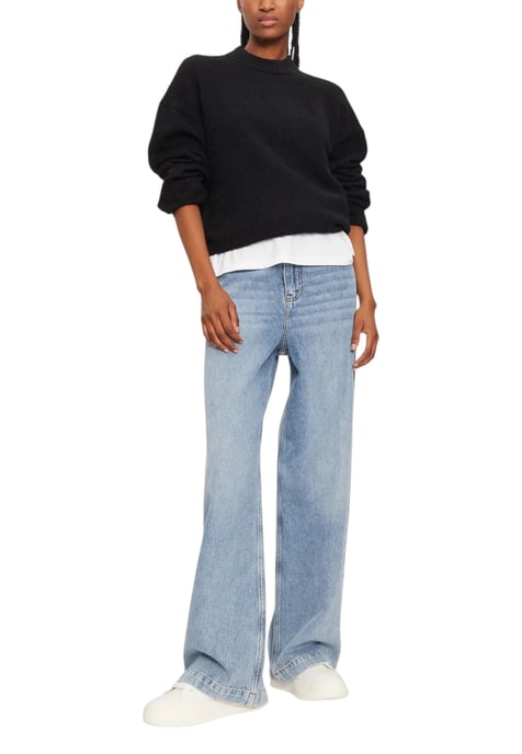 Stehkragen Relaxed Fit Pullover - Image 3